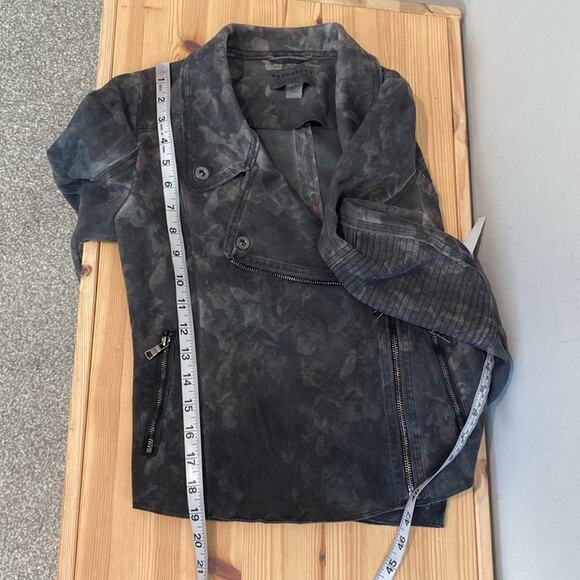 Marrakech Marni Scuba Moto Jacket Grey Antique Floral S - Picture 10 of 10